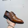 Men's Brogue Shoes British Style Business Shoes Classic Leather Dress Shoe Hollow Out Design Oxfords Wedding Party Shoes for Men