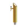 Beer Column - ICH-ZAPFE.DE - Tower Model - LED Lighting - Gold Finish - 114 Mm Ø