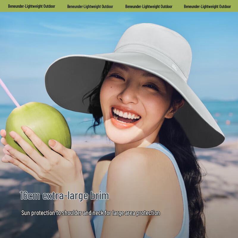 beneunder Women's Double-Sided Sun Protection Bucket Hat AL500