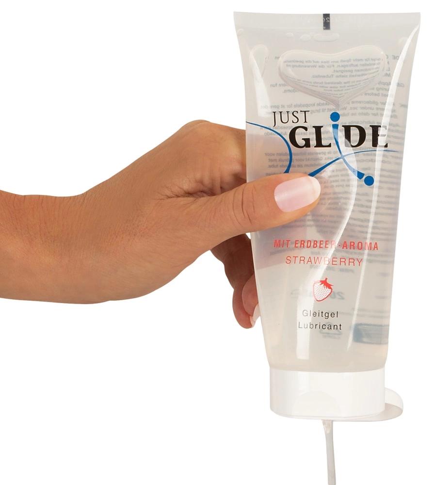 Just Glide - Moisturizing Water-Based Lubricant Strawberry 200 Ml