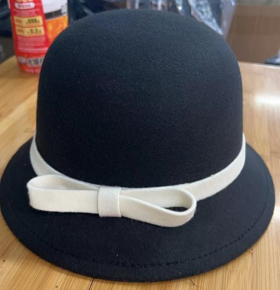 Kid And Adult Wool Felt Bowler Hat With Sun Protection For Spring And Autumn