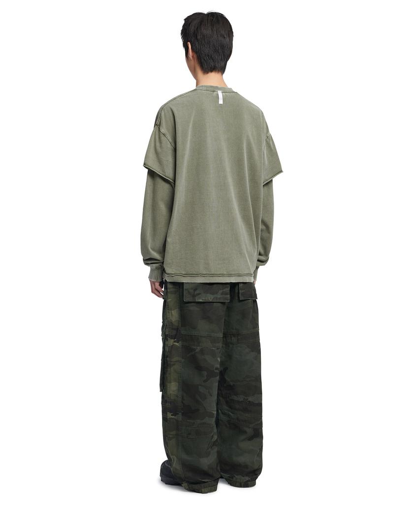 Nomaenyueol A.R Long Sleeve Tee - Washed Khaki