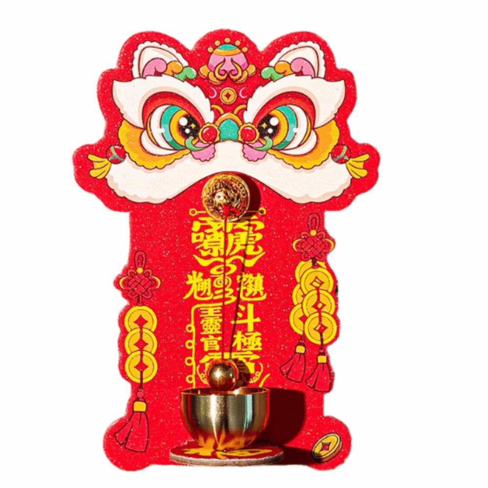 Creative Entrance Door Bells Dopamine Chinese New Year Ornament  for Refrigerator