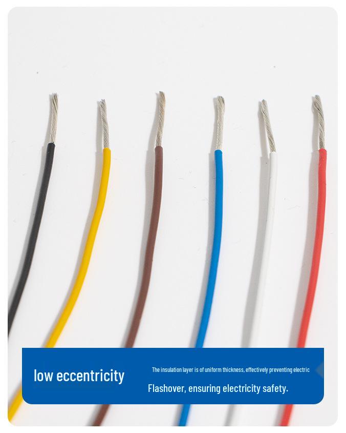0.2mm² FF46-1 High-Temp Fluoroplastic Insulated Tinned Wire - Wear & Corrosion Resistant