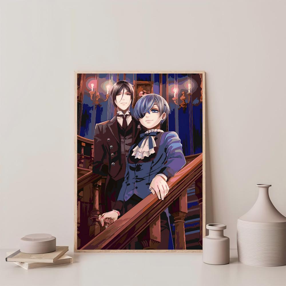 1 stück Beliebte Klassische Comic Buch Anpassungen Black Butler Poster HD Poster Home Zimmer Bar Cafe Decor Kunst Wand Malerei Bild
