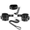 Bondage Sex Restraints Kit Neck To Wrist Restraints Leather Straps Whip SM Bondage Harness Sex Games Adult Sex Toys