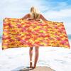 Red Maple Leaf Print Beach Towel Oversized Adults Sand Free Quick Dry Beach Towel Big Bath Towels Travel Accessories Large Towel