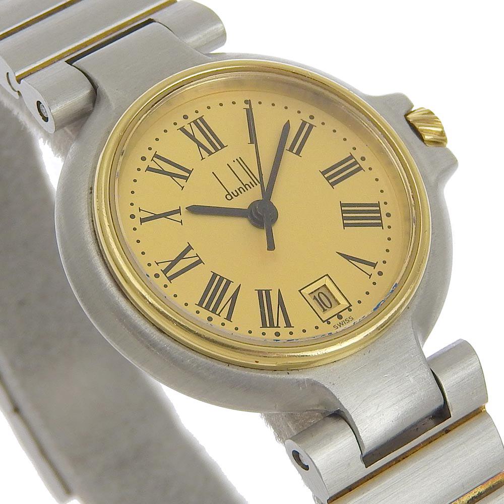 Dunhill Millennium Watches Silver / Gold goldDial Stainless Steel/Plated Gold Quartz Analog Display Women Used