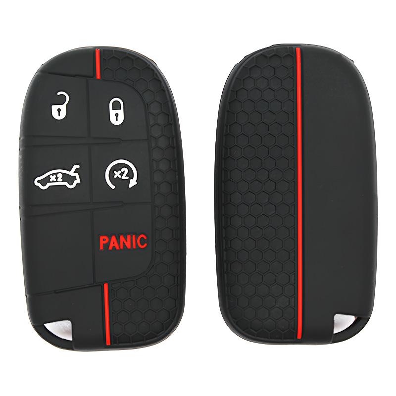 1Pcs For Renegade Compass Grand Cherokee Chrysler 300C Wrangler Dodge Accessary Silicone Remote Control Car Key Cover Case