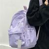 Cute Large Capacity Backpack Shoulder Bag Bookbags Nylon Travel Knapsacks Kawaii Candy Color Student Daily Zipper School Bags