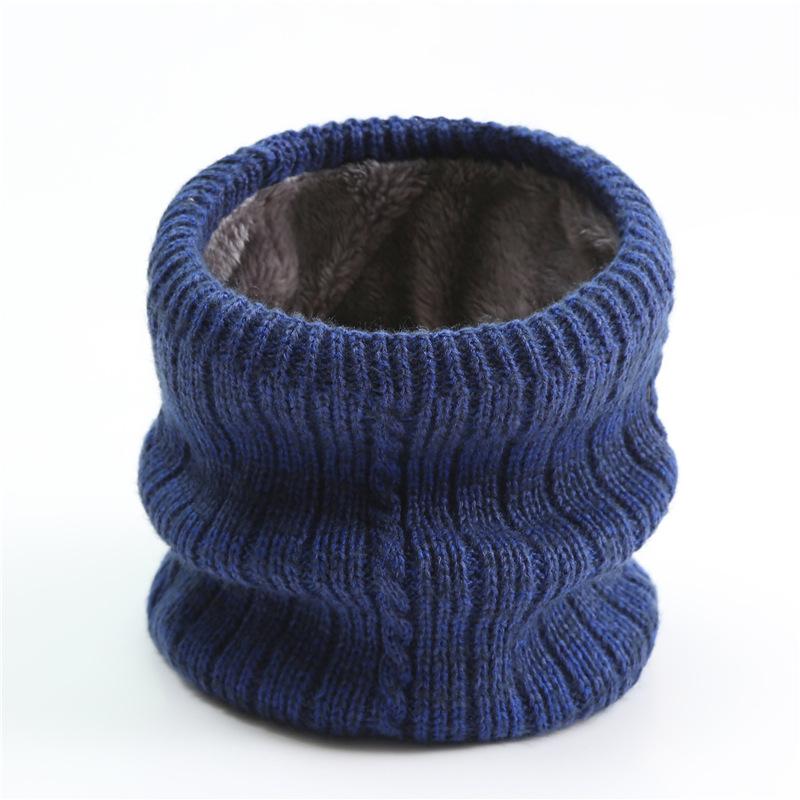 New Autumn Winter Men Women Intensification Fleecing Ring Scarf Children's Neckerchief For Kids Ski Knit Neck Cover Warm Collar