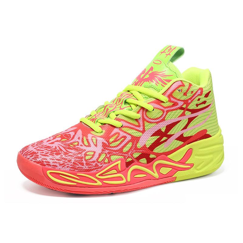 Mandarinenente Basketballschuhe Stiefel Drei Bälle 4. Generation für männliche und weibliche Schüler Echte Basketballschuhe Basketball