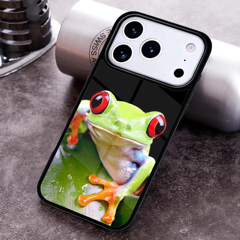 

Blue Frog Tropical Rain Forest Phone Case For iPhone 17 16 15 14 13 12 11 Pro Max Plus 17Air Soft Silicone Cover iPhone 12 Pro