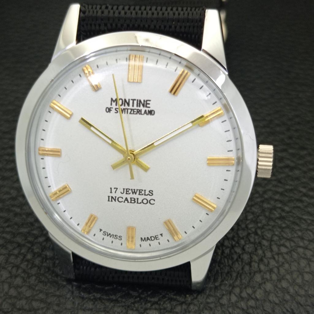 MONTRE HOMME VINTAGE MONTINE DE SUISSE 17J REMONTAGE 453e-a228318-2