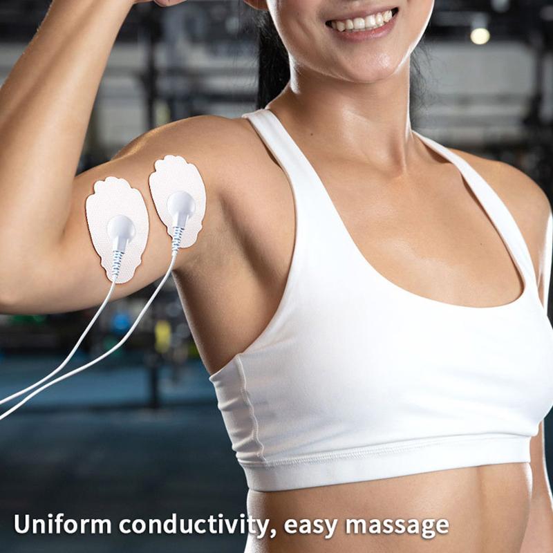 2Pcs Electrostimulation Electrode Patch Self Adhesive Pulse Gel Sticker EMS Muscle Stimulator Acupuncture Massager Replacement