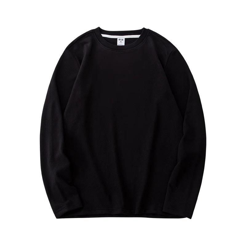 Velvet Base Shirt For Men Autumn And Winter Warm Long Sleeved Top Light And Warm Inner Layer Base T-shirt