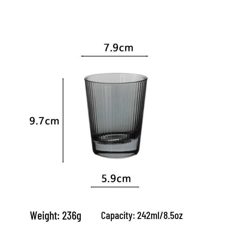 Zhi Shi Geripptes Glas Tumbler Set
