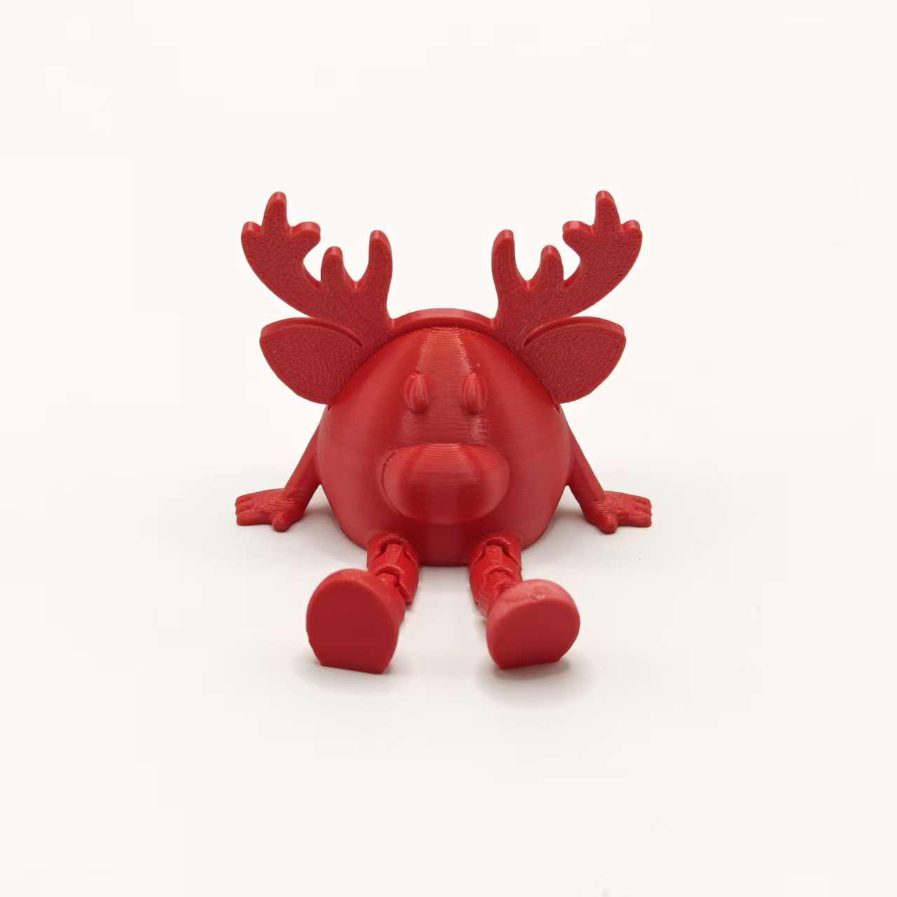 3D-печатное рождественское украшение в виде оленя 6.5*6.2*5.3cm