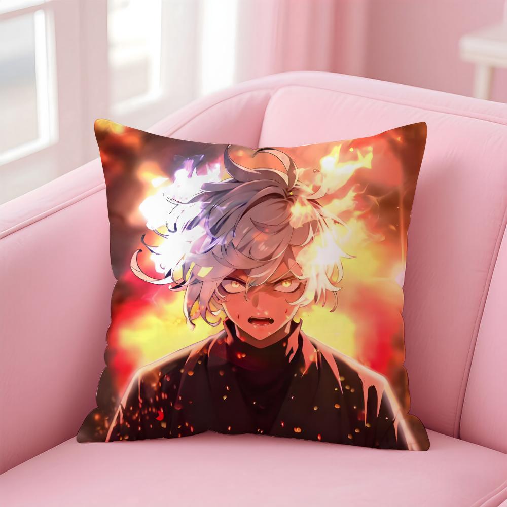 1PCS HHellS Paradises Anime Style Cushion Cover Pillowcase Short Plush Invisible zipper Room Sofa Cushion Cover