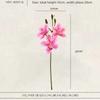 3 Heads Design Faux Flower 55cm Length Artificial Flower Stem Simulated Orchid  Wedding Decoration