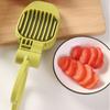 Ergonomic Design Vegetable Fruit Slicer Scissor Shaped Kitchen Gadget New Egg Slicer