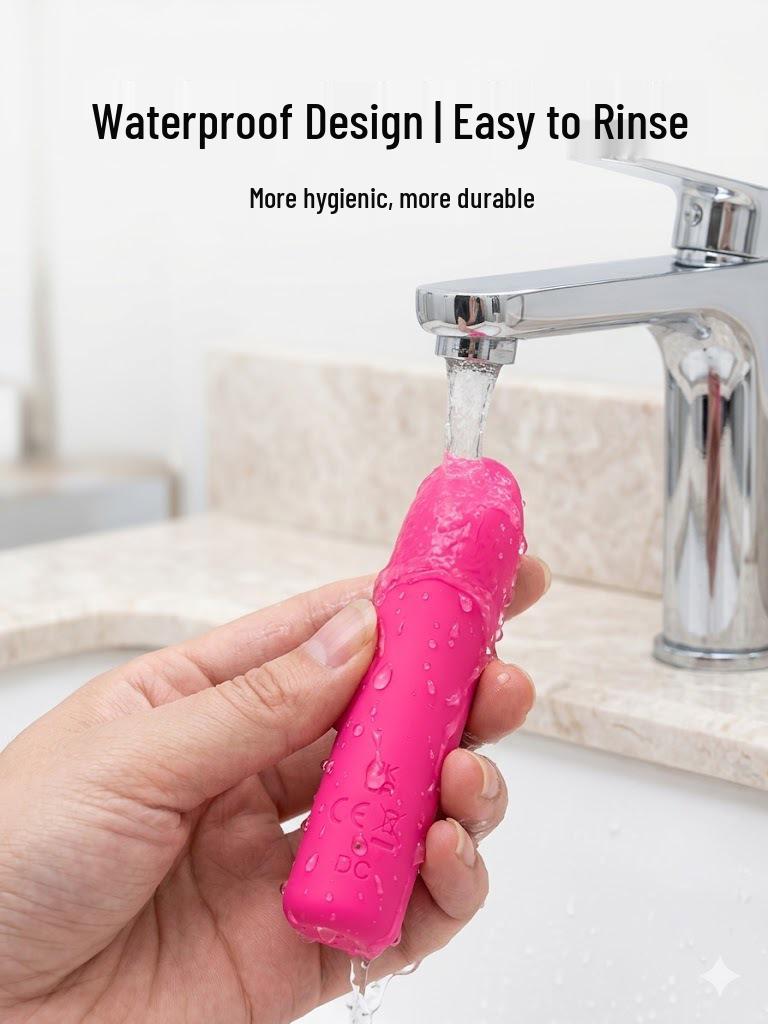 Rechargeable 10-Mode Mini Bullet Vibrator - Strong, Portable Silicone Massager for Women