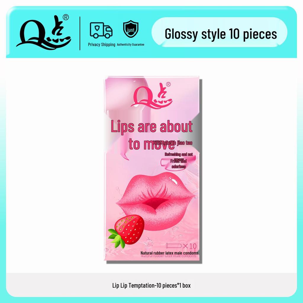 Q Point Ultra-Thin Lubricated Condoms - 10 Count Moisturizing & Safe for Adult Family Planning
