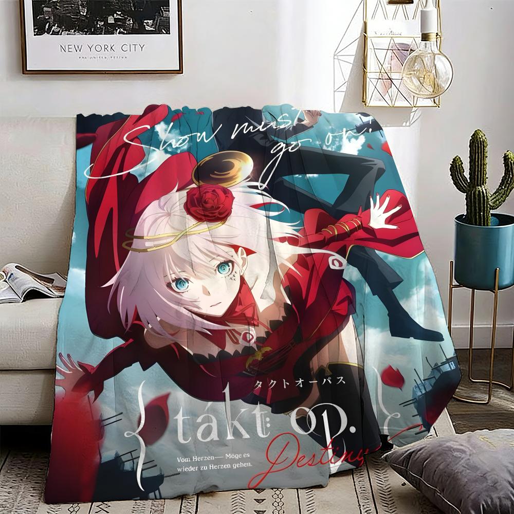 Takt Op. Destiny Throw Lightweight 240g Flannel Blanket Soft Skin-friendly for Summer Cooling 75X95CM