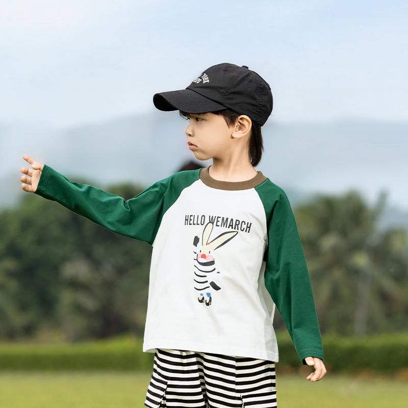 Camisetas de Desenho Animado Infantil Nausicaa 2025 Primavera - Cores Contrastantes para Meninos e Meninas, Versátil, Estilo Coreano Fofo