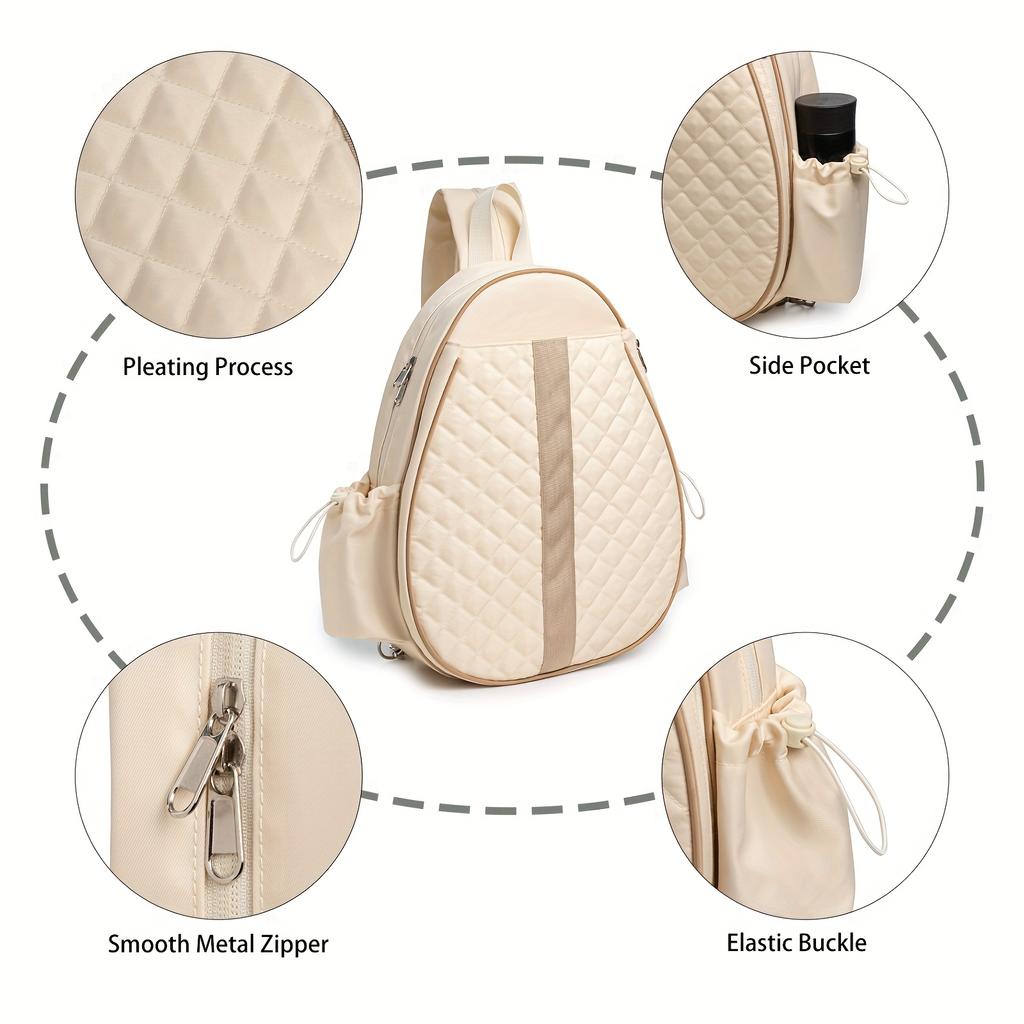 Tennis Sling Crossbody Backpack  Tennis Racket Bags For Women Men Suitable For Pickleball Tennis Badminton