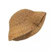 Women Summer Beach Straw Hat Visor Bucket Hat Hand Weaving Panama Girl Fishing Rainbow Sun Hats for Women