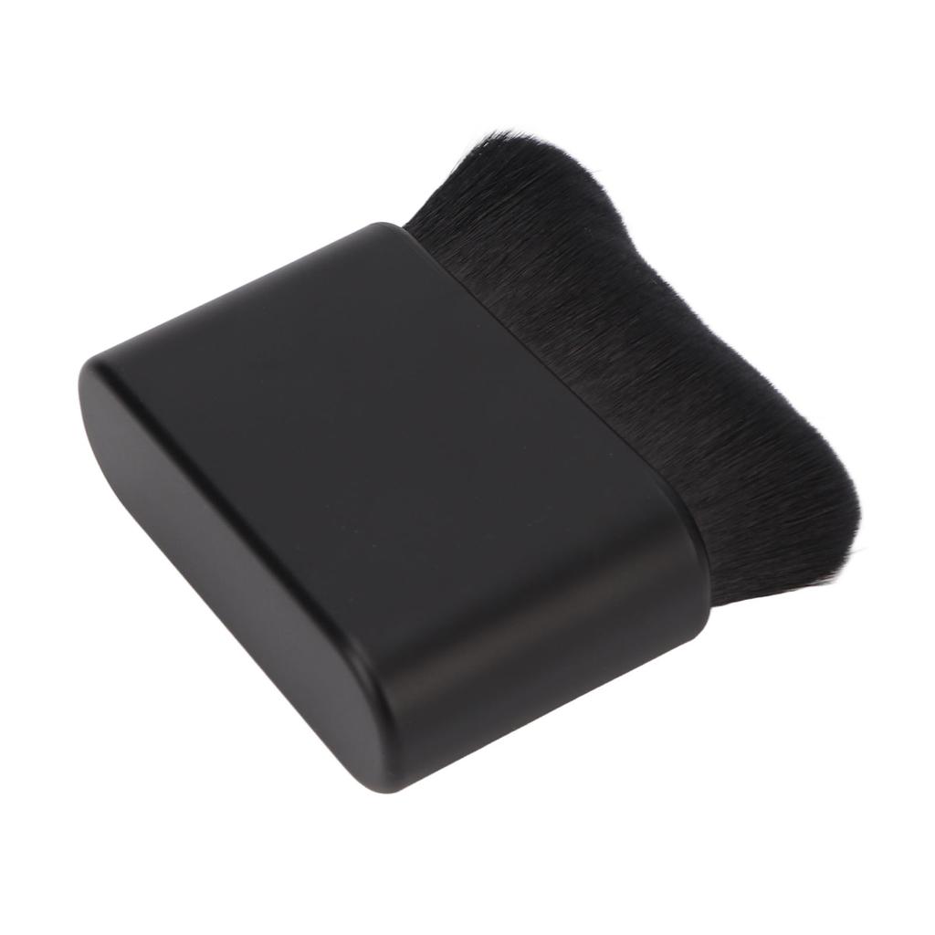 Großer flacher Bräunungspinsel, schwarzer Mischcreme-Bronzer-Pinsel für Selbstbräuner, Gesichts- und Körper-Make-up