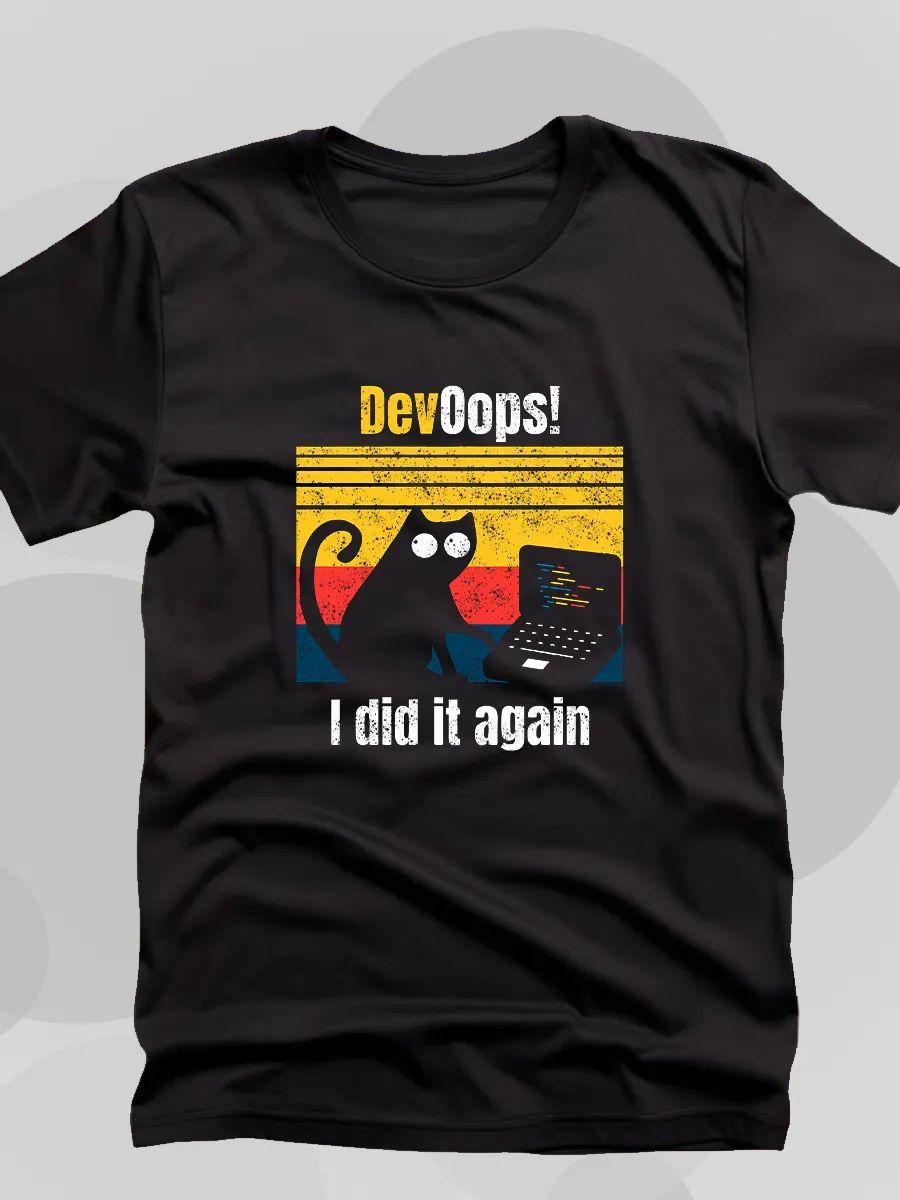 DevOops! Cat and Chaos T-shirt S
