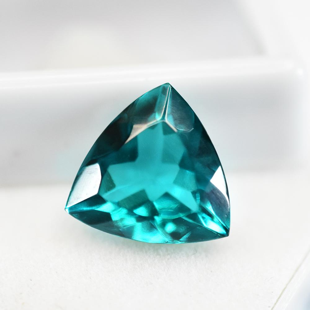 Natural Green Tourmaline Loose Gemstone 7 ct Trillion Shape October Birthstone for Gem Collections