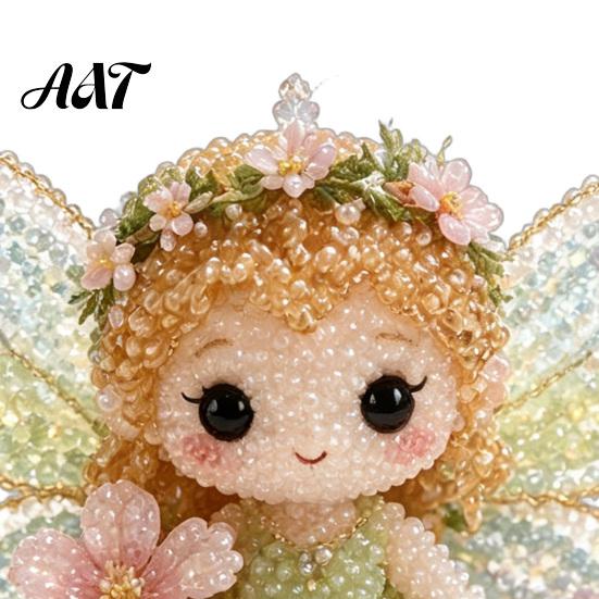 Progetto Creativo Pratico 1 Set Kit Fai da Te Animale 3D con Perline, Kit Artigianale Artistico con Perline con Istruzioni Decorative, Insetto Uccello Fata Fatto a Mano