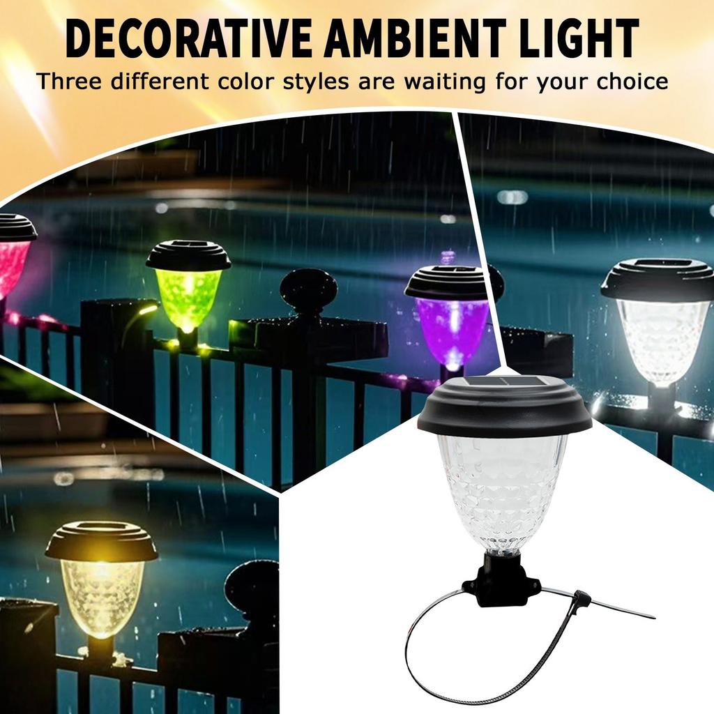 4pcs Solar LED Pool Lights Suitable For Ground Pool Fence Decoration LED Waterproof Pool Accessories Night Lights