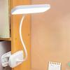 Flexible Bedroom Table Lamp Touch Dimming Reading Lamp with Clip Clamp Night Light School/Office
