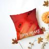Film T-Twin P-Peaks F-Fire W-Walk W-With M-Me Cushion Cover Washable Linen Pillowcase Soft For Daily Sofa Bed Home Room Decor