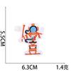 Cartoon Astronaut Embroidery Cloth Sticker, Alien Patch Sticker, Computer Embroidery Label, Small Rocket Stamp, Small Label, Ironing Decoration.