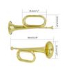 Brass Trumpet School Band Orchestras Kids Bugle with Mouthpiece Musical Instruments Beginners Big Strides Spanish Bugle