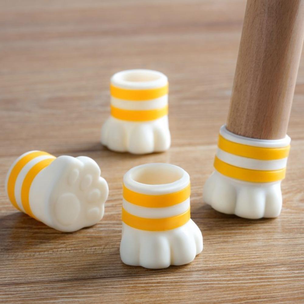 

4 шт. бесшумные выравнивающие ножки для мебели, нескользящие защитные подушечки, декоративные колпачки для ножек стула