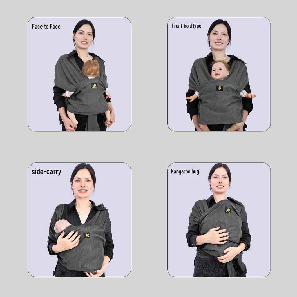 Korean Newborn Baby Carrier: Front and Back Carry Sling Wrap