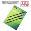 3 piezas Accesorios para Pesca de Carpas Enlaces Rígidos para Alimentador 6/8cm Cable de Acero Engarzado Para Pesca Un Montaje de Corriente Libre Terminales