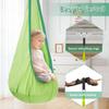 Kids Pod Swing Seat Nylon Hanging Chair with Inflatable Cushion Portable Children Sensory Swing Set for Indoor Outdoor Use Kids