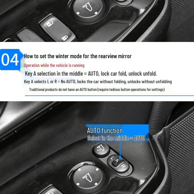 Honda 22nd Gen Lingpai 2A Electric Folding Rearview Mirror with Automatic Lock/Unlock and Window Lift