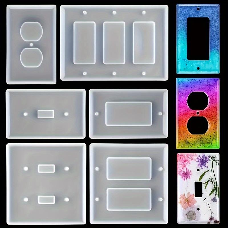 

Silicone 6-Pack Resin Casting Molds DIY Epoxy Molds for Light Switch & Outlet Covers, Irregular Shape Crafting - Decorative Home Decor
