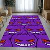 Gengar Pokemon Cartoon Ectoplasma Living Room Non-Slip Area Rug Soft Carpet for Bedroom Kids Playroom Sofa,Home Decor Doormat