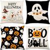 Spooky and Fun Halloween Pillow Covers: Happy Halloween, Ghost, Pumpkin Patterns & 'Boo Y'all' Sofa Cushion Cover,gift