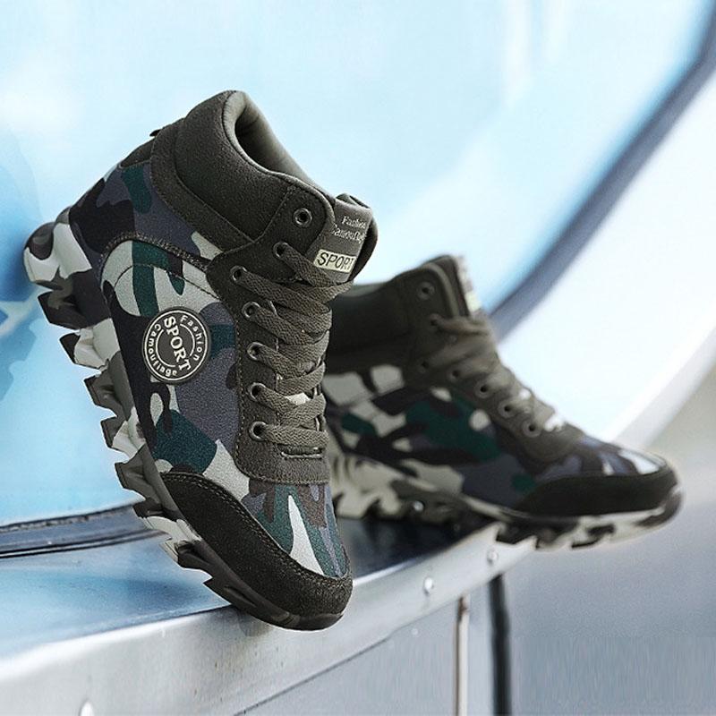 Fashion Camouflage Female Boots Women Casual Sneakers Lace up Autumn Winter Ankle Boots for Women Shoes Big Size 35-42 WSH3422