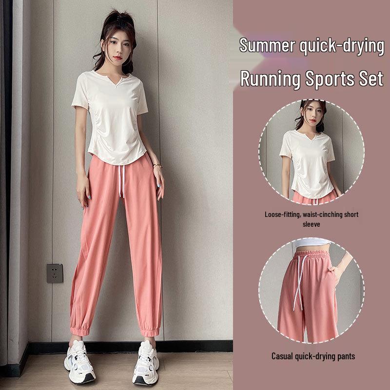 

2025 Women s Quick-Dry Sportswear Set: Summer Hiking & Fitness Outfit Extra Large
